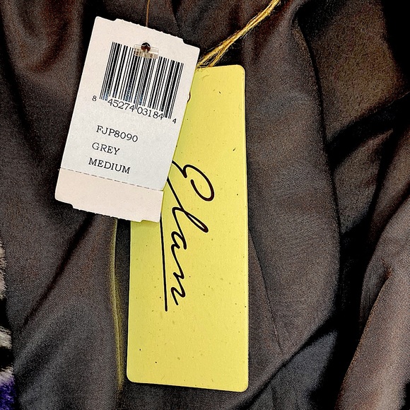 Faux Fur Leopard Jacket in Gray Violet (M) - Picture 3 of 3